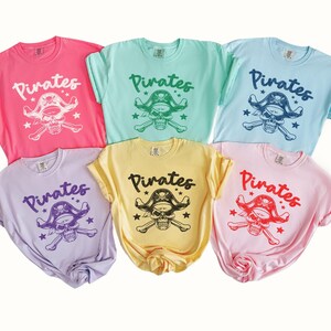 Pirates Team Shirt for Kids Pirates Tee Youth Pirates Comfort Colors Tshirt Pirates Spirit Wear T Shirt Pirates Game Day Shirts for Group