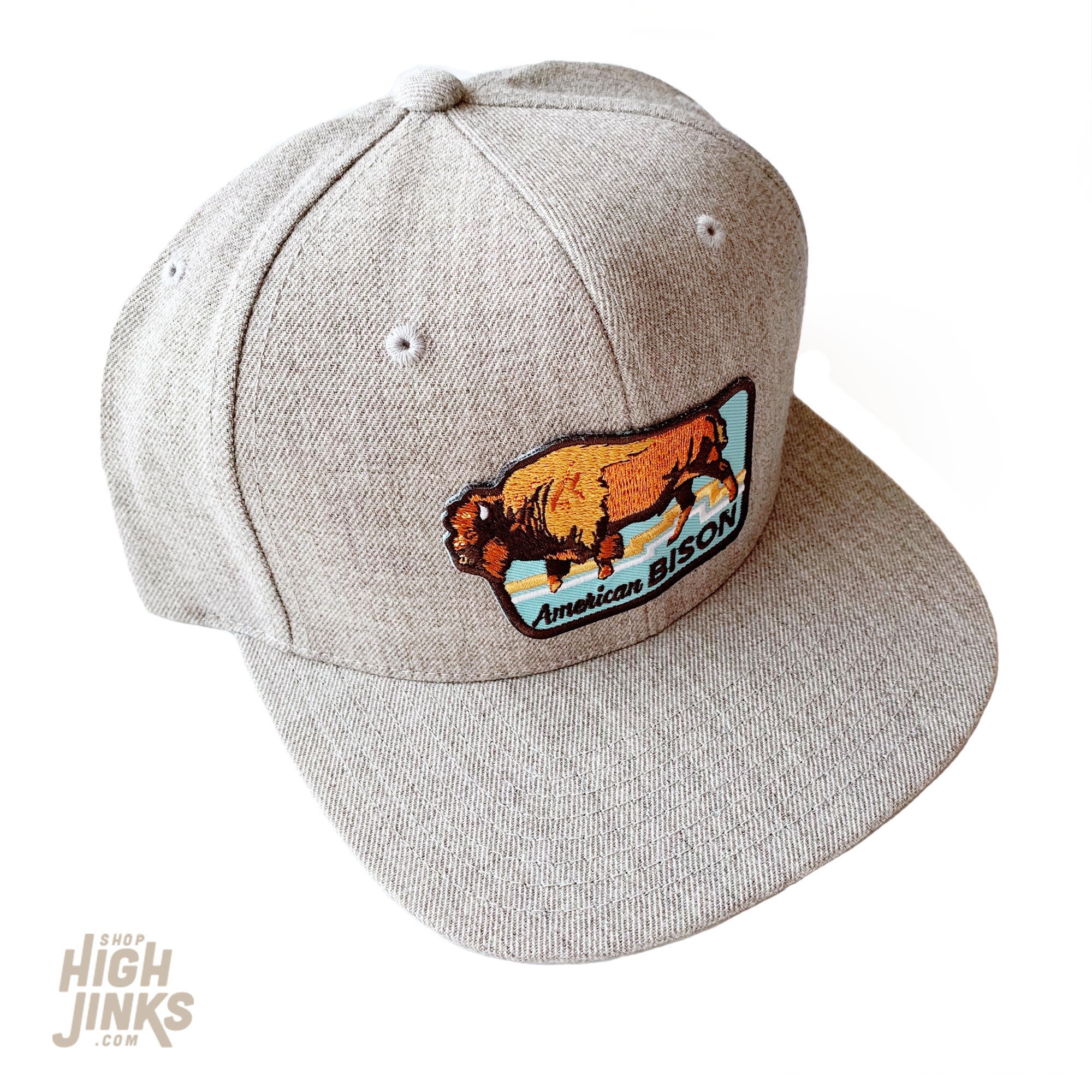 American Bison Flat Brim Hat