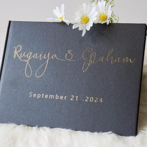 Personalisiertes Hochzeits-Gästebuch |Verlobungs- und Jahrestag-Sammelalbum | Personalisiertes Gästebuch | Hochzeit Andenken | Polaroid Fotoalbum