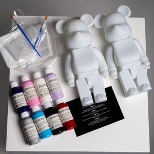 Kit per la creazione di blocchi BearBuild Twin Set / Attività per la casa / Decorazione / Bearbrick / Orso fluido
