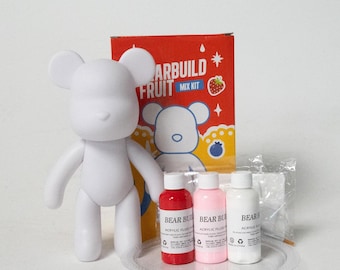 BearBuild Fluid Bear Fruit Pack Kit | Gift Box | Solo Painting | Diy Kit