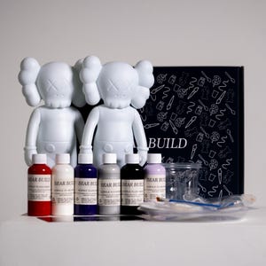 Twin Set BearBuild KAWS Edition fluid Art Creator Kit | Home Activity | Decoration