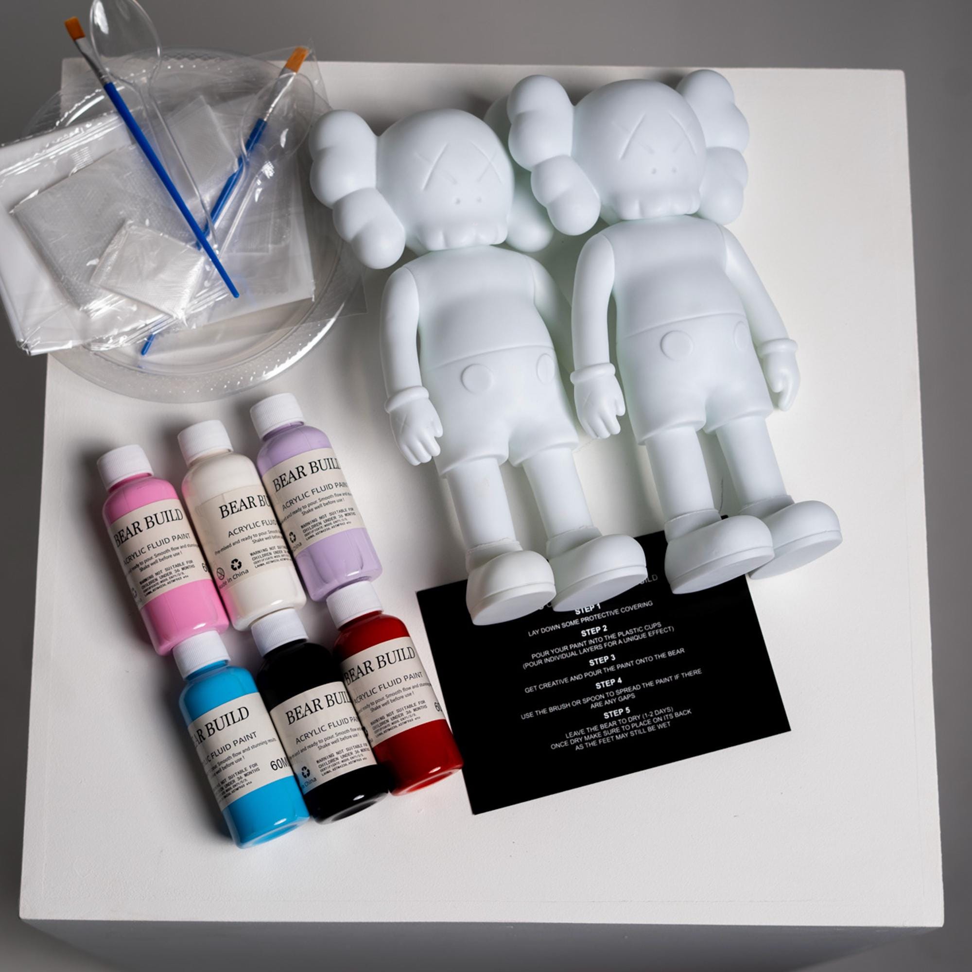 Twin Set Bearbuild KAWS Edition Fluid Art Creator Kit | Home