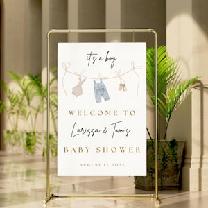 Baby Shower Sign Custom, Baby Shower Party, boy Baby Shower Welcome Sign, Balloon Sign for Baby Shower Party, A little star on the way