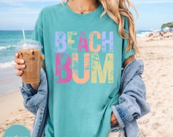 Shirt strandbroek, Comfort Colors®, zomershirt, trendy shirt, esthetisch shirt, strandshirt, cadeau oceaanliefhebber, zomer-T-shirt