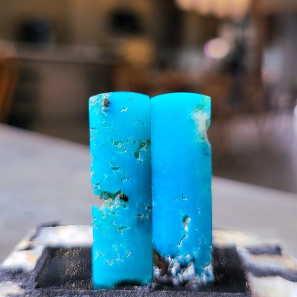 Translucent beauty specimen chrysocolla chalcedony pairs | nice to have | bacan chrysocolla | Gem silica | Blue