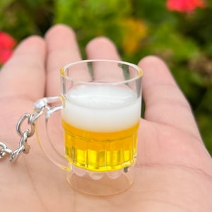 3D beer mug keychain