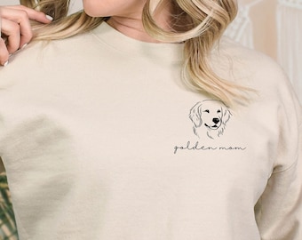 Golden Mom Sweatshirt, Golden Retriever Sweatshirt, Golden Retriever Mom Sweatshirt, Dog Sweatshirt, Gift for Golden Moms