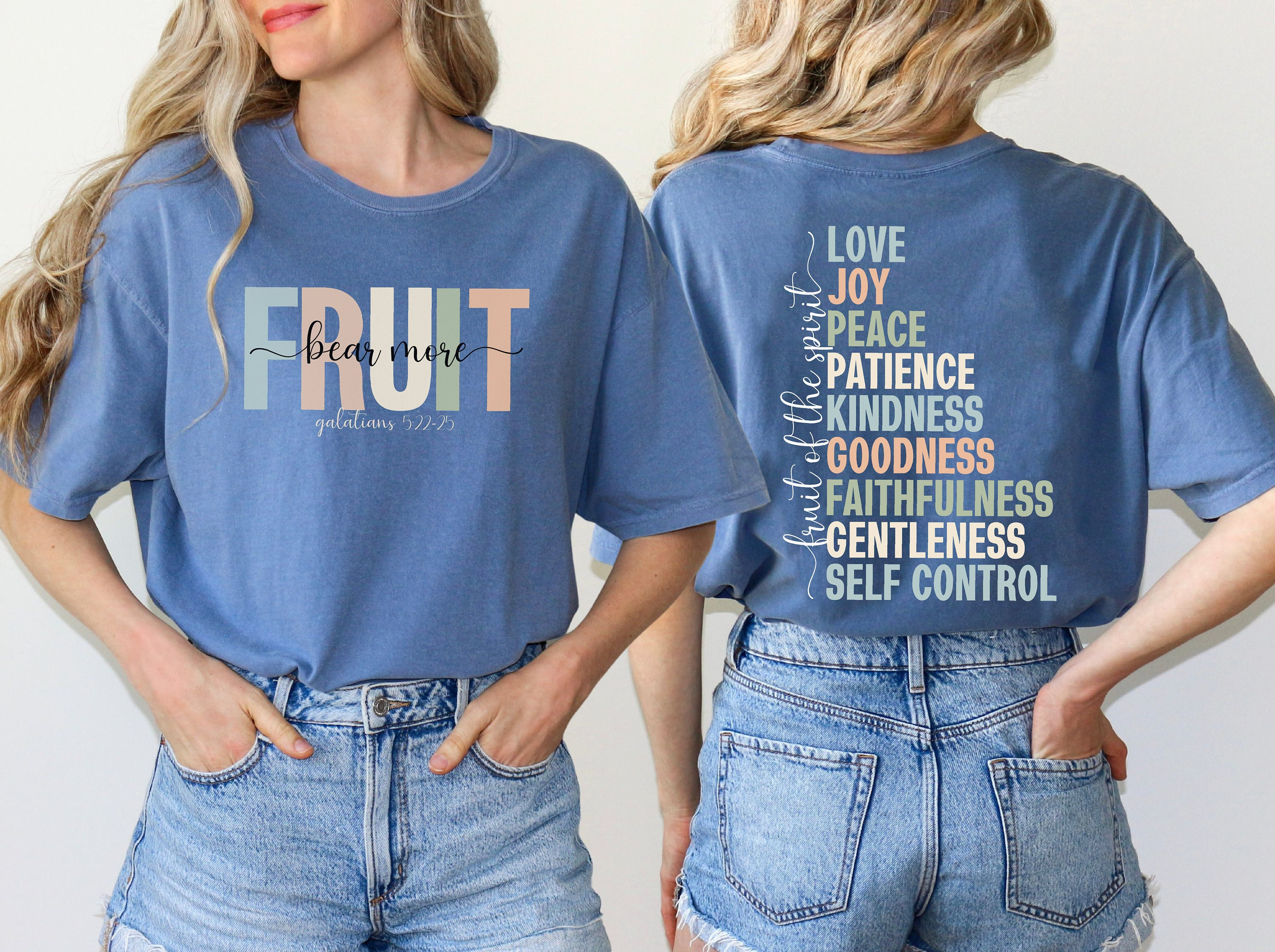 Christian Shirt Fruit of the Spirit Shirt Bible T Christian Gift ...