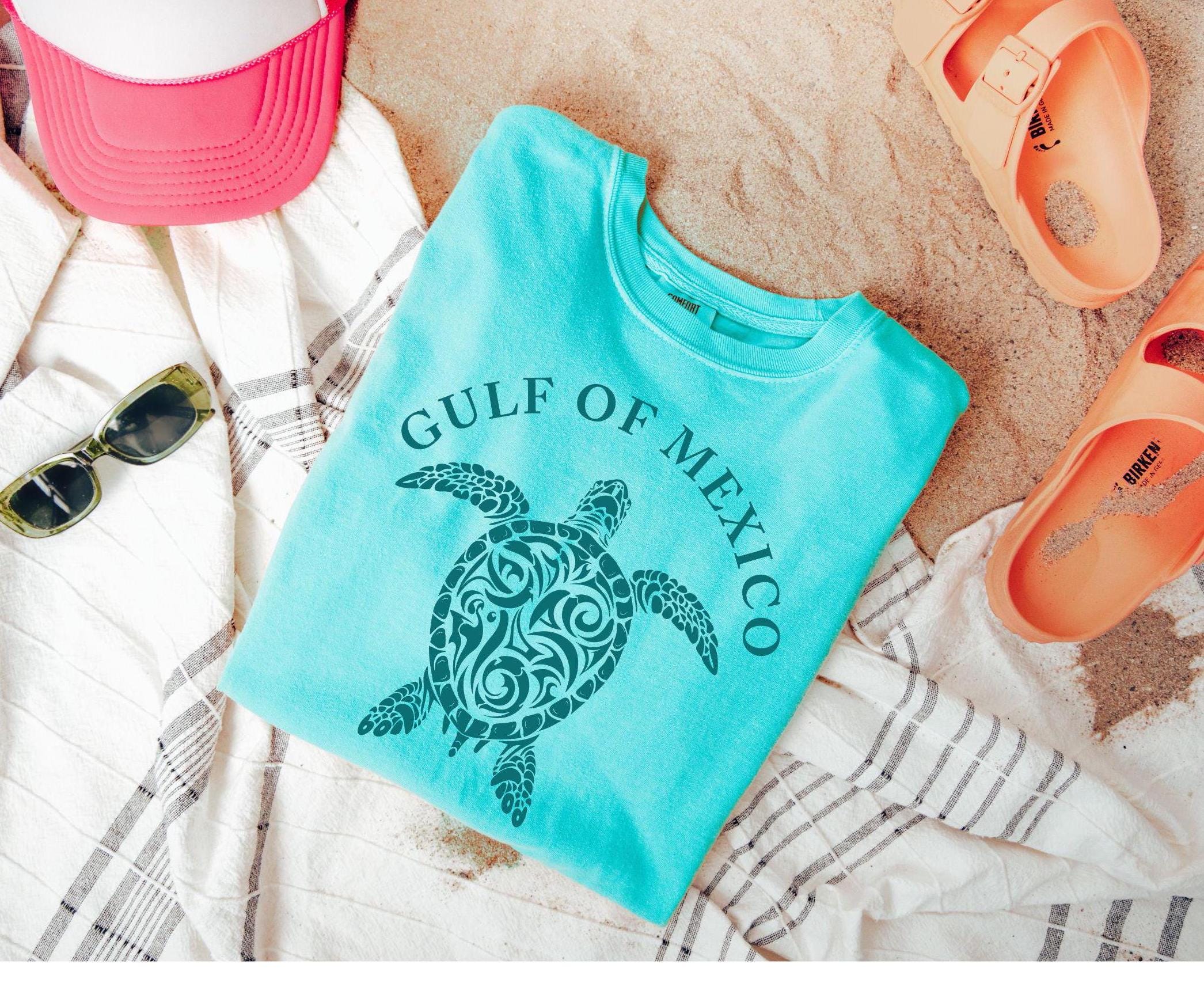 Gulf of Mexico T-Shirt,  Turtle Shirt, Stay Salty & Resist Tee, Gift for Mom, Birthday Gift