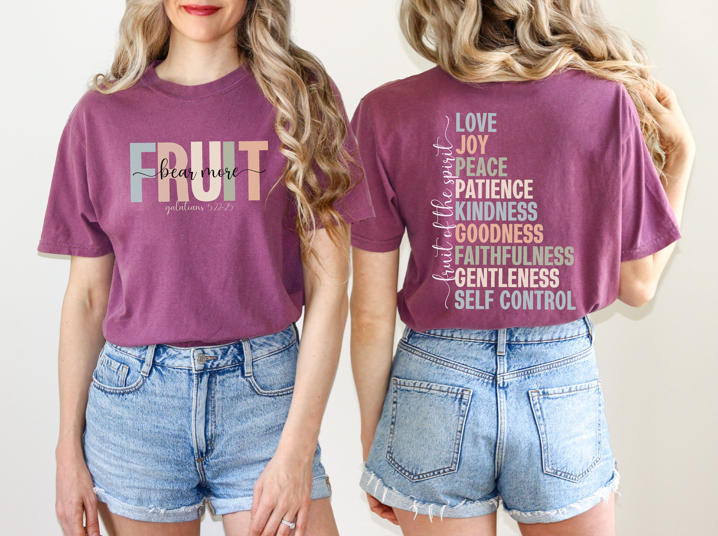 Christian Shirt Fruit of the Spirit Shirt Bible T Christian Gift ...