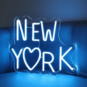 Custom New York Neon Sign: Handmade LED Wall Art