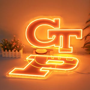 College Led Sign Custom College Logo LED Neon Sign: Personalized Dorm Decor - Etsy
