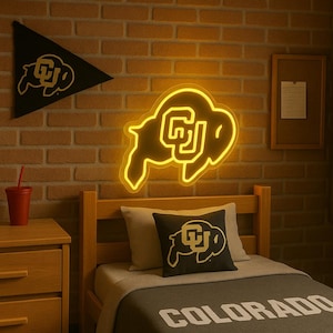 College Led Sign Custom College Logo LED Neon Sign: Personalized Dorm Decor - Etsy