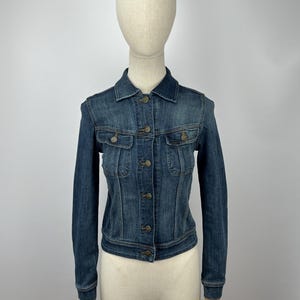 Lee Vintage Seltene blaue Denim Slim Rider Streetwear Jacke Damen Größe M