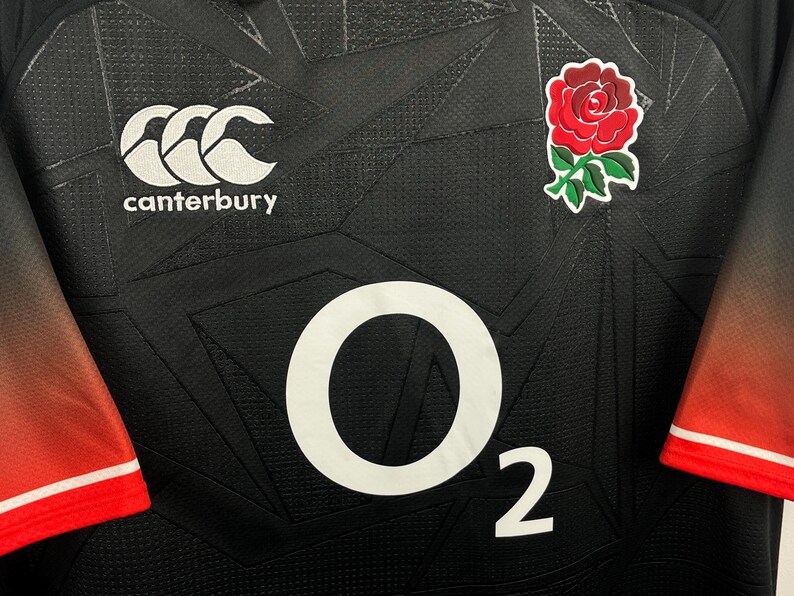 Canterbury Vinrage Black England O2 Rugby Jersey Shirt Taille Homme XL ...
