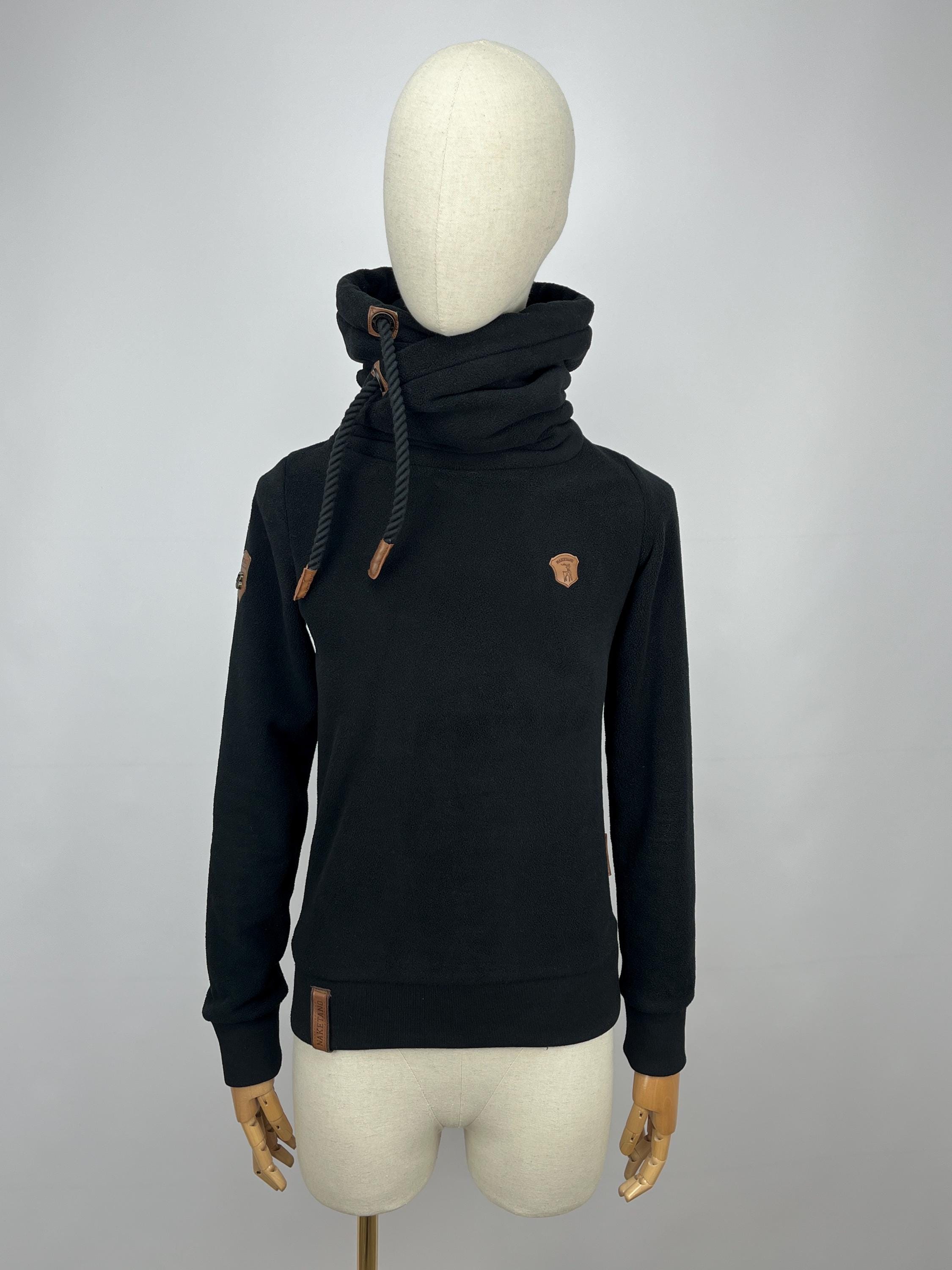 funnel neck hoodie women's