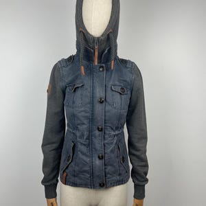 Naketano Vintage Hooded Streetwear Women’s Jacket Size S