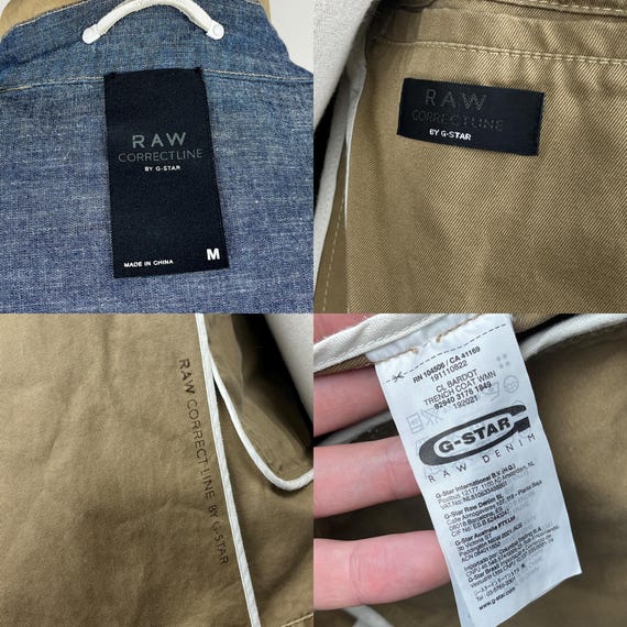 G-star RAW Vintage Beige Correctline CL Bardot Trench Coat Women