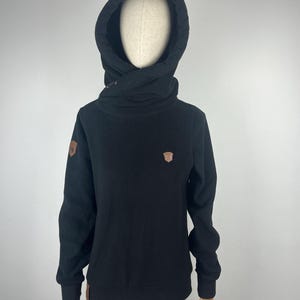 Naketano Vintage Black Streetwear Fleece Hoodie Women’s Size M