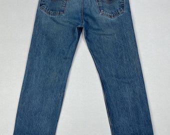 Carhartt Vintage Streetwear Blue Denim Jeans Traditional Fit Men's Size 34x32