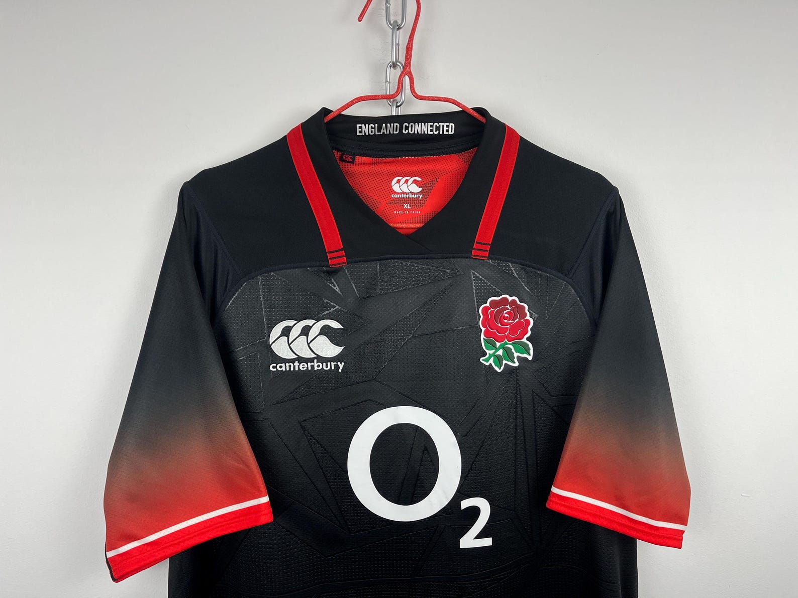 Canterbury Vinrage Black England O2 Rugby Jersey Shirt Taille Homme XL ...