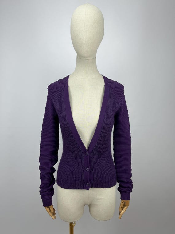 Timberland, Timberland Vintage Rare Streetwear Violet Slim Fit Cardigan Women’s Size S