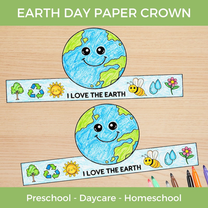 Earth Day Printable Headbands - Etsy