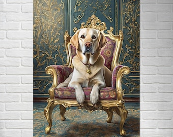 Labrador Retriever Dog Poster Print | Dog Wall Art | Pet Lovers Gift
