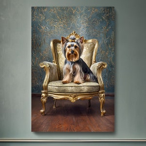 Yorkshire Terrier Wall Art Canvas | Dog Lovers Wall Art | Pet Lovers Gift