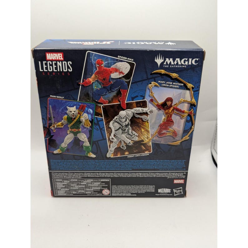 Marvel Legends Magic The Gathering Spider-Man & Agent Anti-Venom Figure Set MTG image 5