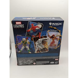 Marvel Legends Magic The Gathering Spider-Man & Agent Anti-Venom Figure Set MTG image 3