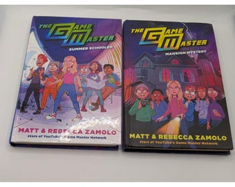 The Game Master Book Lot Matt Rebecca Zamolo Summer Schooled Mansion Mystery 2pc