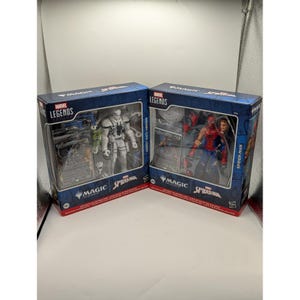 Marvel Legends Magic The Gathering Spider-Man & Agent Anti-Venom Figure Set MTG image 1