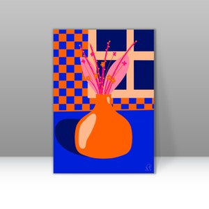 Póster jarrón colorido A3