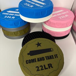 Custom .22LR Ammo Box 120 round ammo holder box storage screw lid