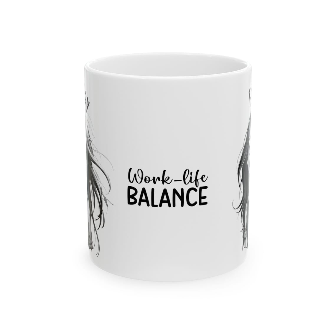 Funny Work-life Balance Office Mug, Coffee Cup, Humorous Gift for ...