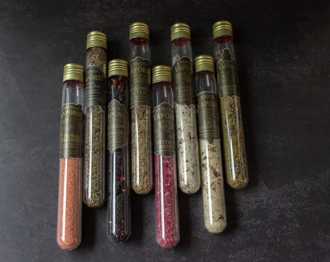 Featured listing image: A Touch of the Vapors™ Victorian Bath Preparation | Luxury Bath Salts | Apothecary Bath Ritual | Cottage Gothic Spa Gift