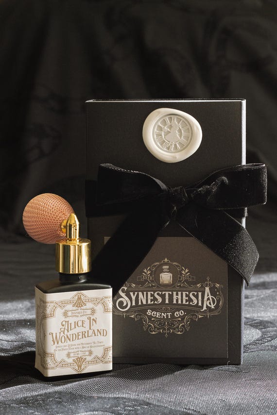 Alice in Wonderland Perfume-whimsical Moss, Peach Blossom & Coffee