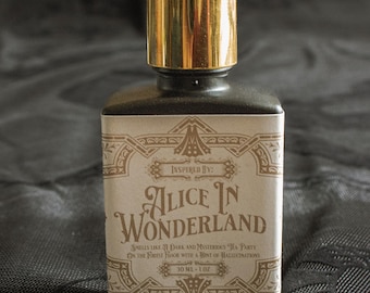 Alice in Wonderland Perfume-Whimsical Moss, Peach Blossom & Coffee Fragrance