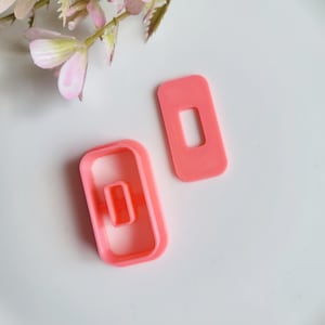 Curved Rectangle 2, Polymer Clay Cutter, Multiple Sizes, Cookie Cutter