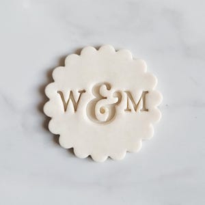 53 Custom Name Wedding Initials Embosser Stamp, Multiple Sizes, Cookie Cutter, Fondant, Embossed