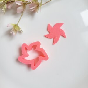 Spinning Star, Polymer Clay Cutter, Multiple Sizes, Cookie Cutter