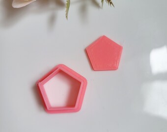 Pentagon Polymer Clay Cutter, Multiple Sizes, Cookie Cutter
