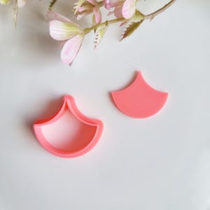 Curved Shape, Polymer Clay Cutter, Multiple Sizes, Cookie Cutter