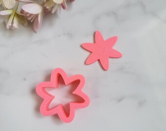 Asterisk Polymer Clay Cutter, Multiple Sizes, Cookie Cutter
