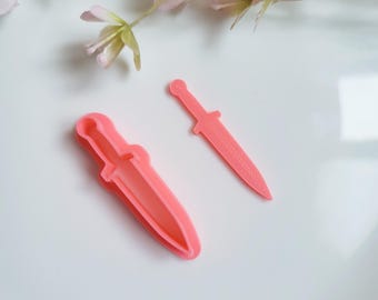 Sword 2, Polymer Clay Cutter, Multiple Sizes, Cookie Cutter