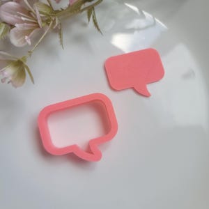 Speech Bubble 2, Polymer Clay Cutter, Multiple Sizes, Cookie Cutter