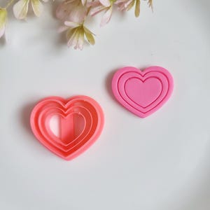 Love Heart, Polymer Clay Cutter, Multiple Sizes, Cookie Cutter