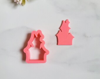 Haunted House, Polymer Clay Cutter, Multiple Sizes, Cookie Cutter